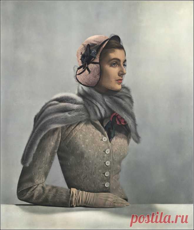 Carmen Dell' Orefice, photo by Erwin Blumenfeld, Vogue, February 1, 1949