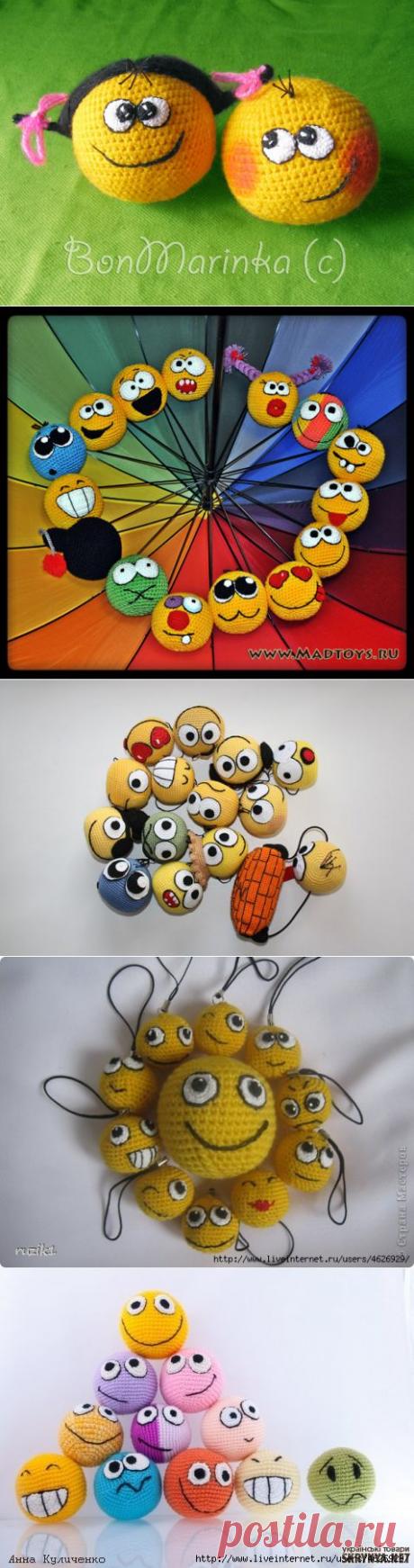 Вязаные смайлики(идейки)