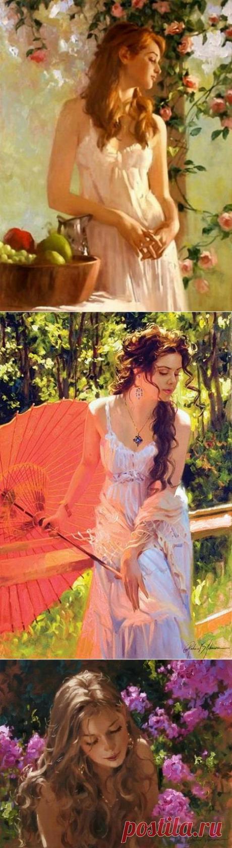 Ох уж это знойное лето! Нежные женщины от Ричарда Джонсона.