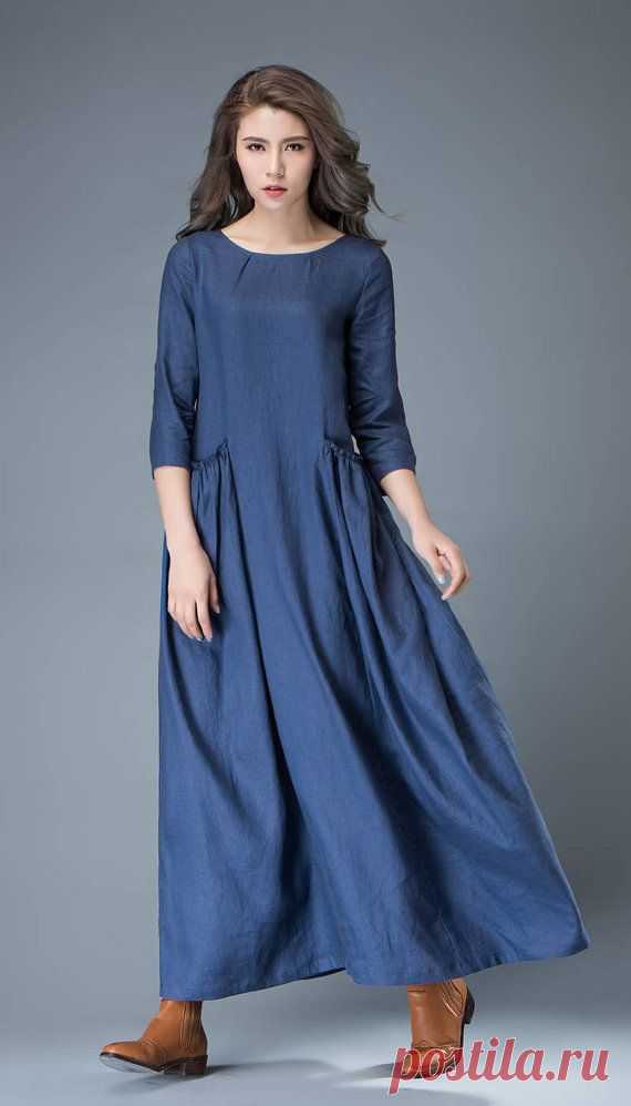 Léger et peu d’entretien, linge nette et le refroidissement est quune escapade doit. Cette robe lagenlook lin bleu de cobalt est la valise ultimate indispensable. Vous serez en mesure de construire votre garde-robe de vacances capsule autour de cette robe en lin en vrac-équipé. La robe longue à manches demi est une pièce go-to pour une coiffure par temps chaud. Fabriqués à partir de lin pur, la robe de lagenlook luxueusement doux et est très confortable à porter. Parfait fait équipe avec une...