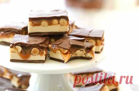 HOMEMADE SNICKERS BARS - Butter with a Side of Bread