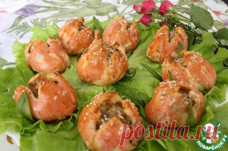 Мясная закуска "Тюльпаны" к праздничному столу!