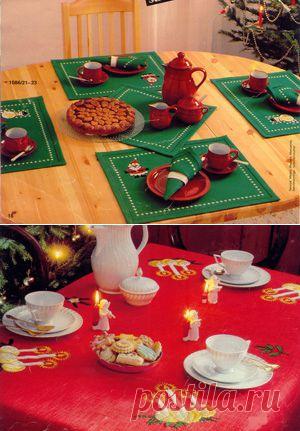Праздничное оформление новогоднего стола