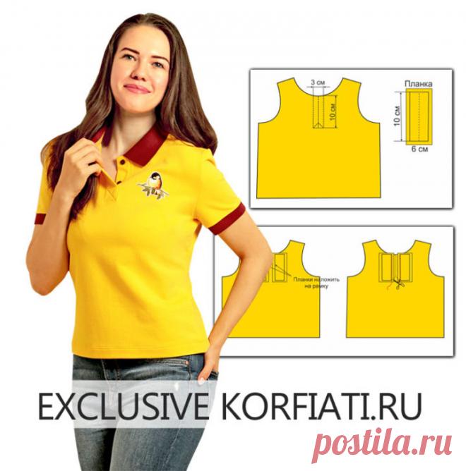 Застежка поло мастер-класс от Анастасии Корфиати