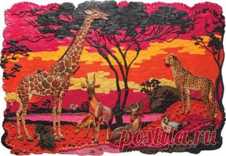 Работа из пластилина!