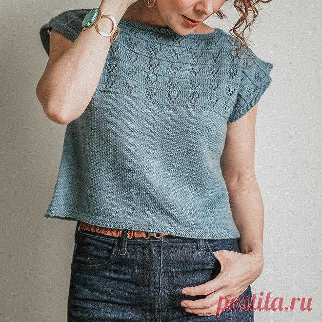 Вяжем оригинальный летний топ. Перевод описания и схема | Вязунчик — вяжем вместе | Яндекс Дзен