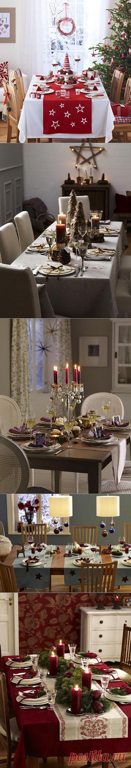 Новогоднее оформление стола.