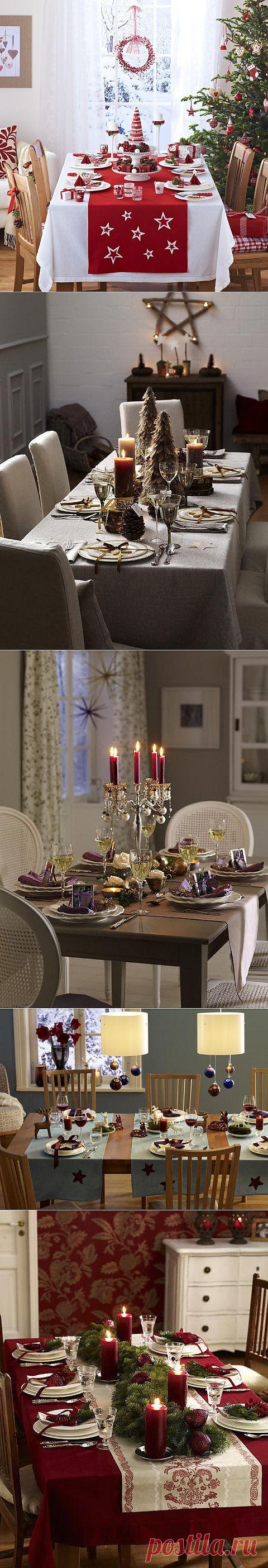 Новогоднее оформление стола.