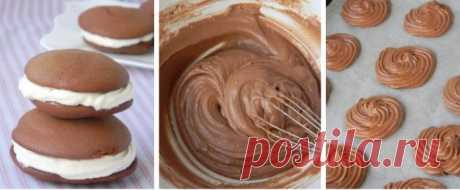 Пирожное «Вупи»: Идеальная сладость для самых любимых 

        
        Вкусно и очень необычно!
Ингредиенты:



Тесто:
-Яйцо куриное — 1 шт.
-Масло сливочное — 80 г
-Сахарная пудра — 100 г
-Какао-порошок — 3 ст.л.
-Молоко — 100 мл
-Мука пшеничная — 130…