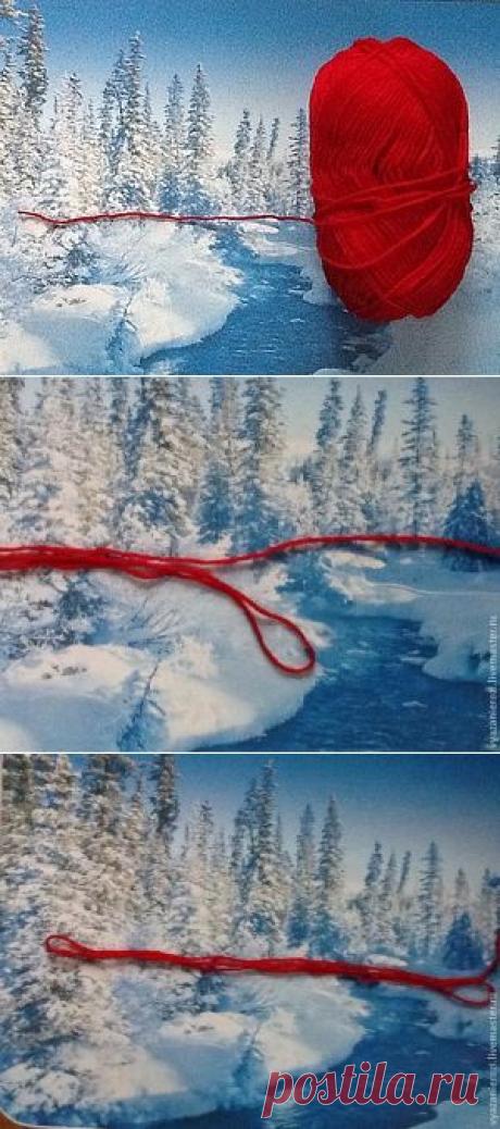 Как вязать в три нити с одного мотка