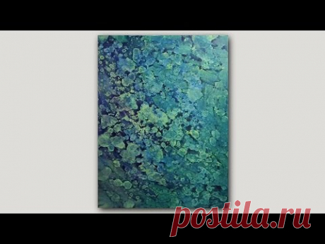 DIY Abstract Art Print | Acrylic Paint and Rubbing Alcohol Technique