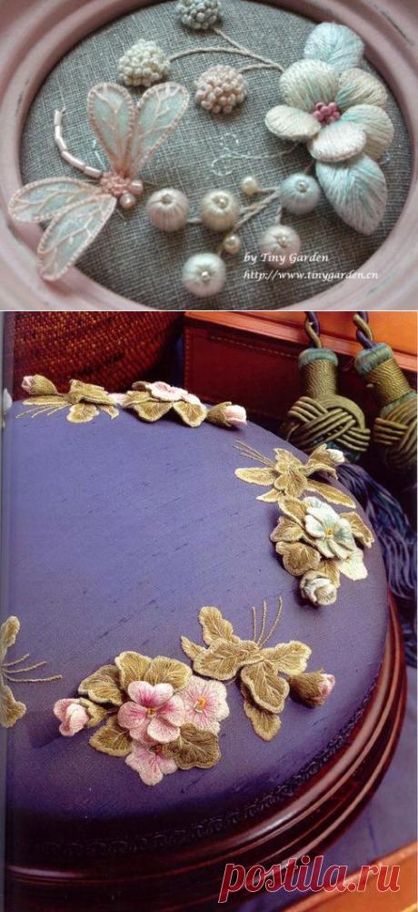 ВЫШИВКИ ОБЪЕМНОЙ ГЛАДЬЮ РАЗНЫХ МАСТЕРИЦ