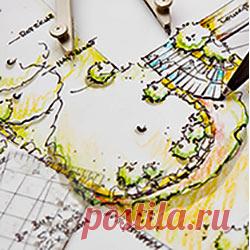 Проект ландшафтного дизайна участка
Для начала создания проекта ландшафтного дизайна, вам понадобится лист бумаги, рулетка, линейка и карандаш. Также Вы можете заменить все вышеперечисленное специализированной программой из интернета.