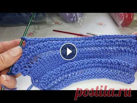 Вяжем узор спицами по мотивам Кучинели Покажу вам как я вяжу узорчик спицами. Потом с этим узором будет джемпер #вязание #узорыспицами #красивыеузоры #вязание#джемперспицами #knitting #örgü...