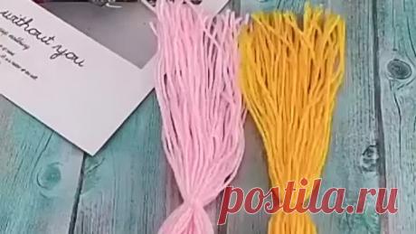 Птичка из ниток