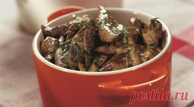 Печенка по-строгановски. Пошаговый рецепт с фото на Gastronom.ru