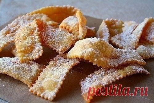 Как приготовить хворост - рецепт, ингридиенты и фотографии