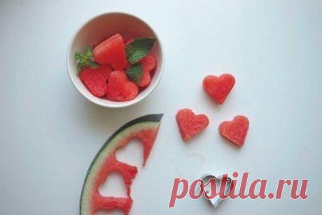 Арбузные сердечки / Рецепты / Своими руками - выкройки, переделка одежды, декор интерьера своими руками - от ВТОРАЯ УЛИЦА