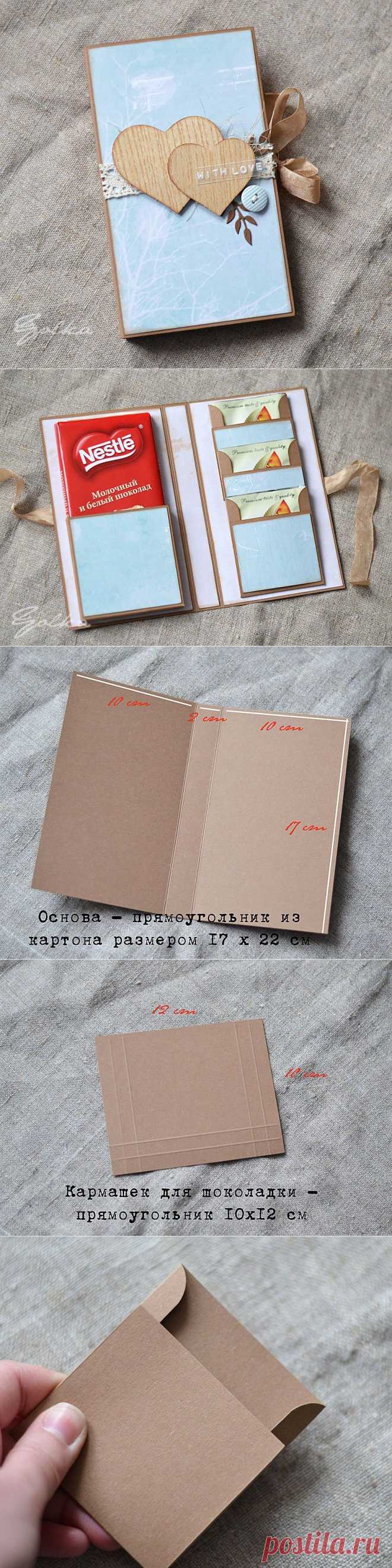 Шоколадница с кармашками для чая