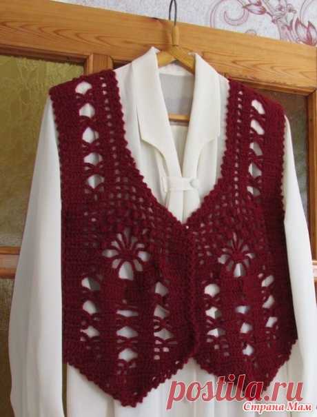 ** Жилет "Ажур" - Ярмарка СМ - Страна Мам