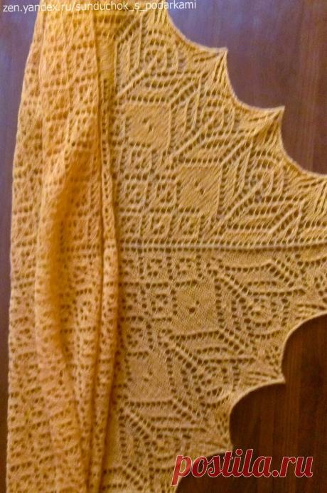 🧶 Шаль " Цветы Мелиссы". Мой опыт вязания | Сундучок с подарками | Яндекс Дзен