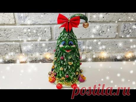 Новогодняя ёлочка🎄 своими руками из соленого теста. Мастер-класс.Поделки.DIY.
