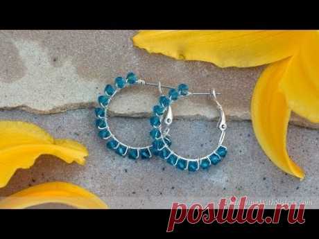 How To Make Jewelry: How To Make Crystal Wrapped Earrings