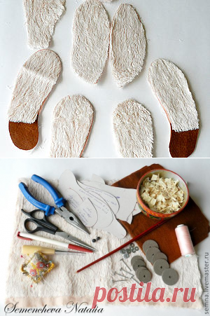 Мастер-класс по созданию классического мишки тедди Часть 1 Раскрой » ProstoDelkino.com - поделки своими руками.