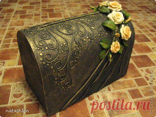 Сундучок для денежек на свадьбу (Пейп-Арт) | Страна Мастеров