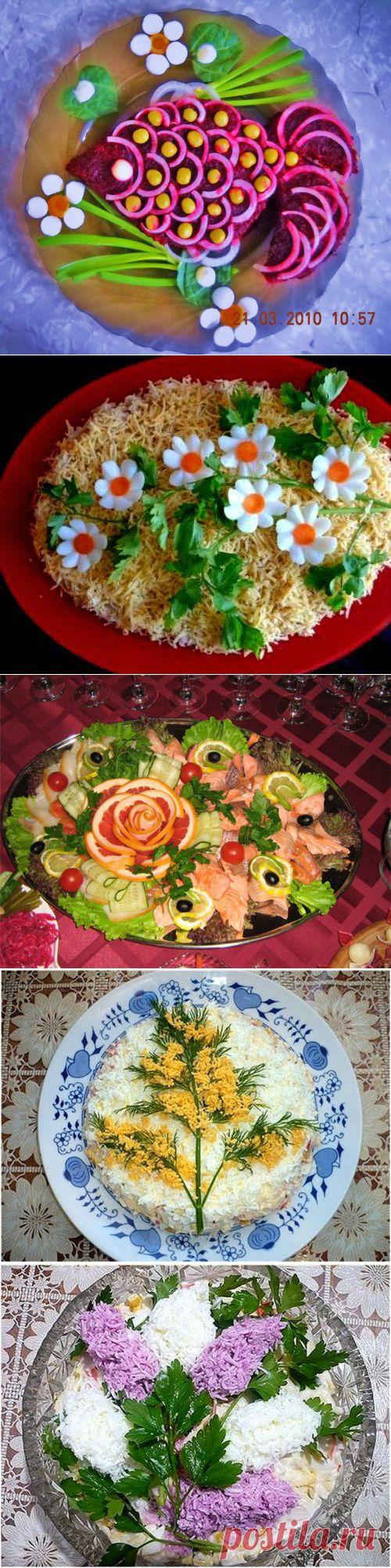 Украшение салатов и вторых блюд. Великолепная подборка! | Любимые рецепты
