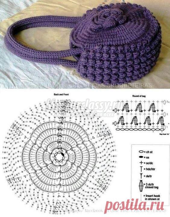 Вязаные сумки крючком: схемы и описания. 100 идей для вязание сумок с описанием и схемами