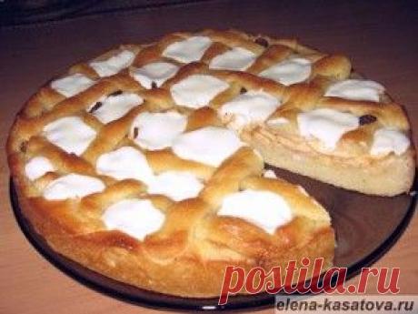 Пирог с яблоками "Зимний"