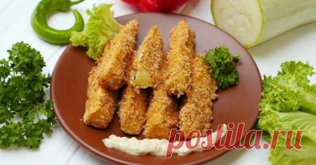 Кабачки в панировке — Готовим дома
