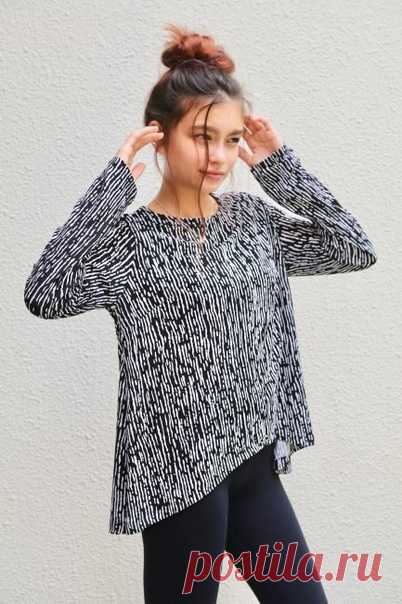 Туника с асимметричным низом
#Готовые_выкройки на размеры S-XXL