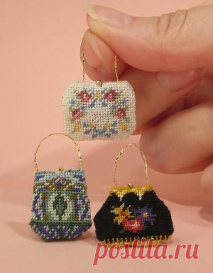 Миниатюрный сумки острие иглы учебник | wunderschöne gestickte Клейн ...