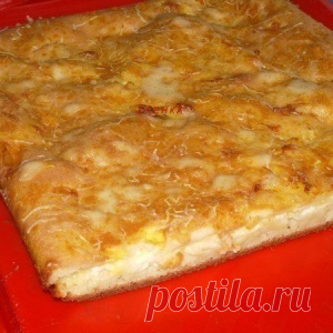 Сытный и вкусный наливной пирог с сыром. Люблю простые рецепты