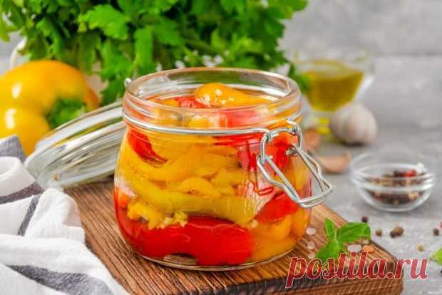 Перец в масле с чесноком на зиму — Домашняя кулинария