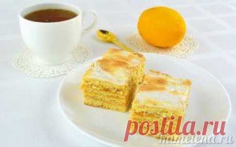 Песочный лимонный пирог