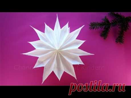 Sterne basteln mit Papier-Butterbrottüten - Weihnachtssterne - Weihnachtsdeko - DIY Weihnachten