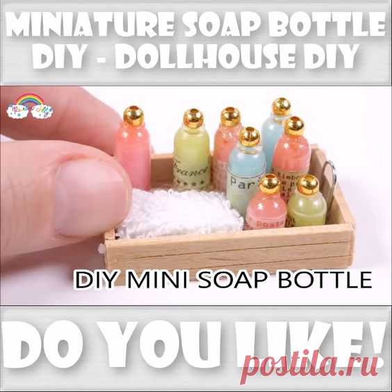 Miniature Soap Bottle DIY - Dollhouse DIY