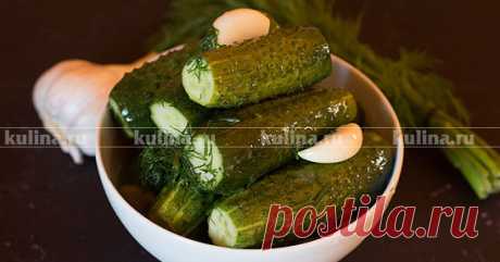 Малосольные огурцы с укропом и чесноком – рецепт приготовления с фото от Kulina.Ru