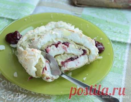 Меренговый рулет с фисташковым кремом и малиной, пошаговый рецепт на 4351 ккал, фото, ингредиенты - anastasia.vysotskaya