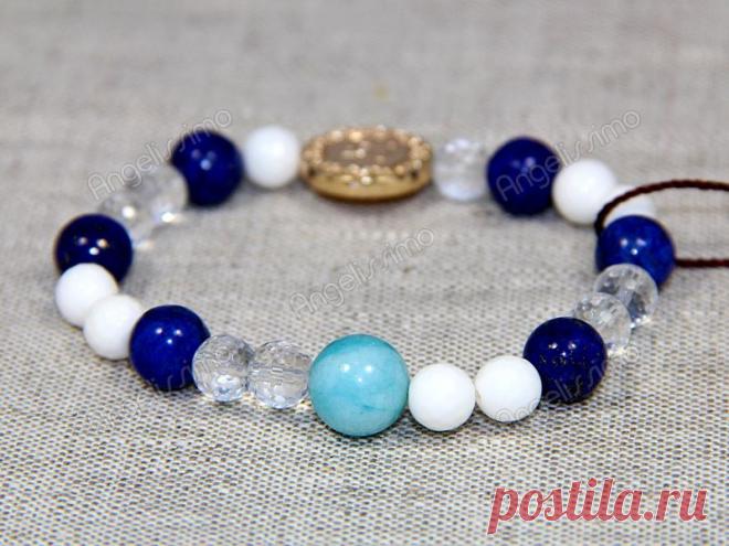 Браслет из лазурита и агата от BRimar