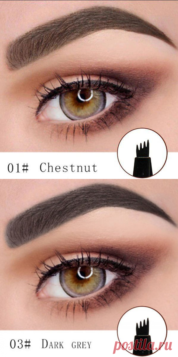 Карандаш для бровей LIQUID EYEBROW PEN с эффектом татуажа