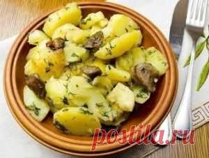 Блюда из картофеля в мультиварке - готовим картофель с грибами
