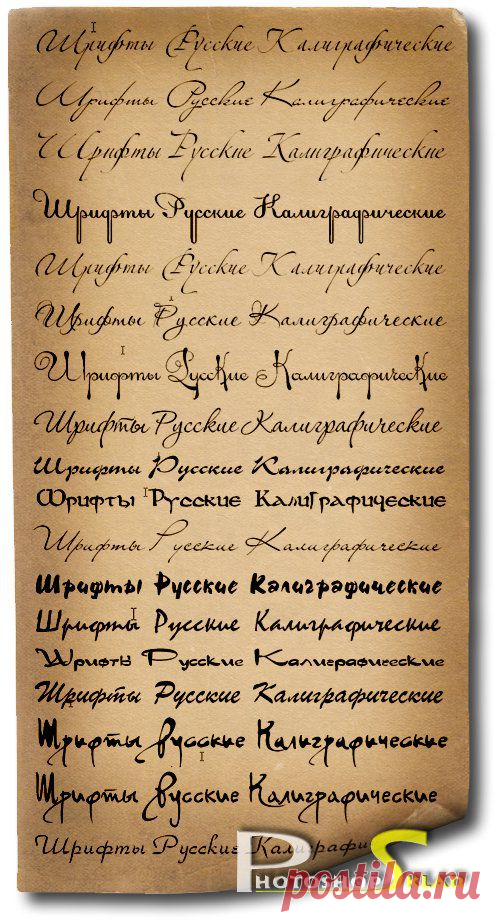 Вензельные шрифты