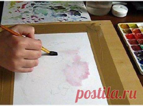 Как нарисовать розу акварелью