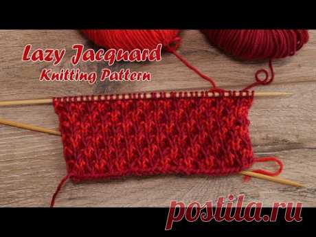 Ленивый жаккард спицами | Lazy Jacquard Knitting Pattern
