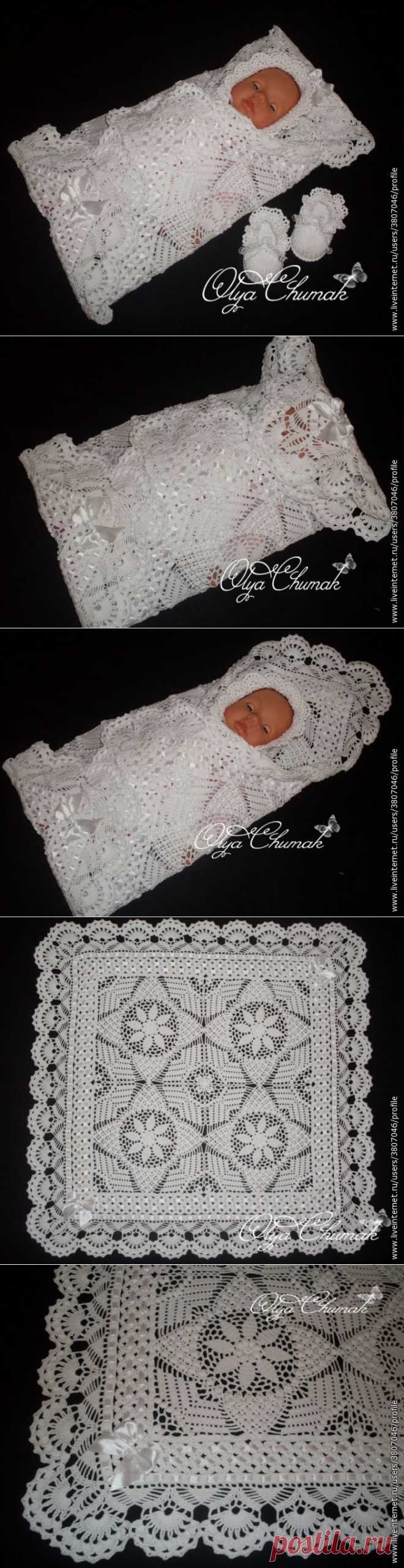 Ажурный комплект на выписку. Ольга Чумак.