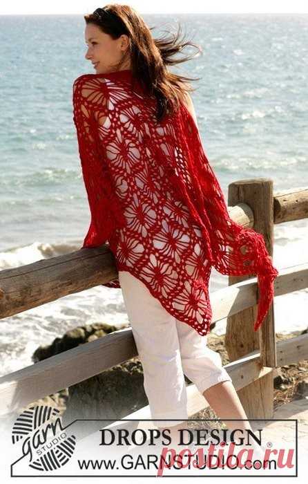 Подборка шалей со схемами может сгодится кому?